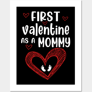 first valentine as a mommy valentine Posters and Art